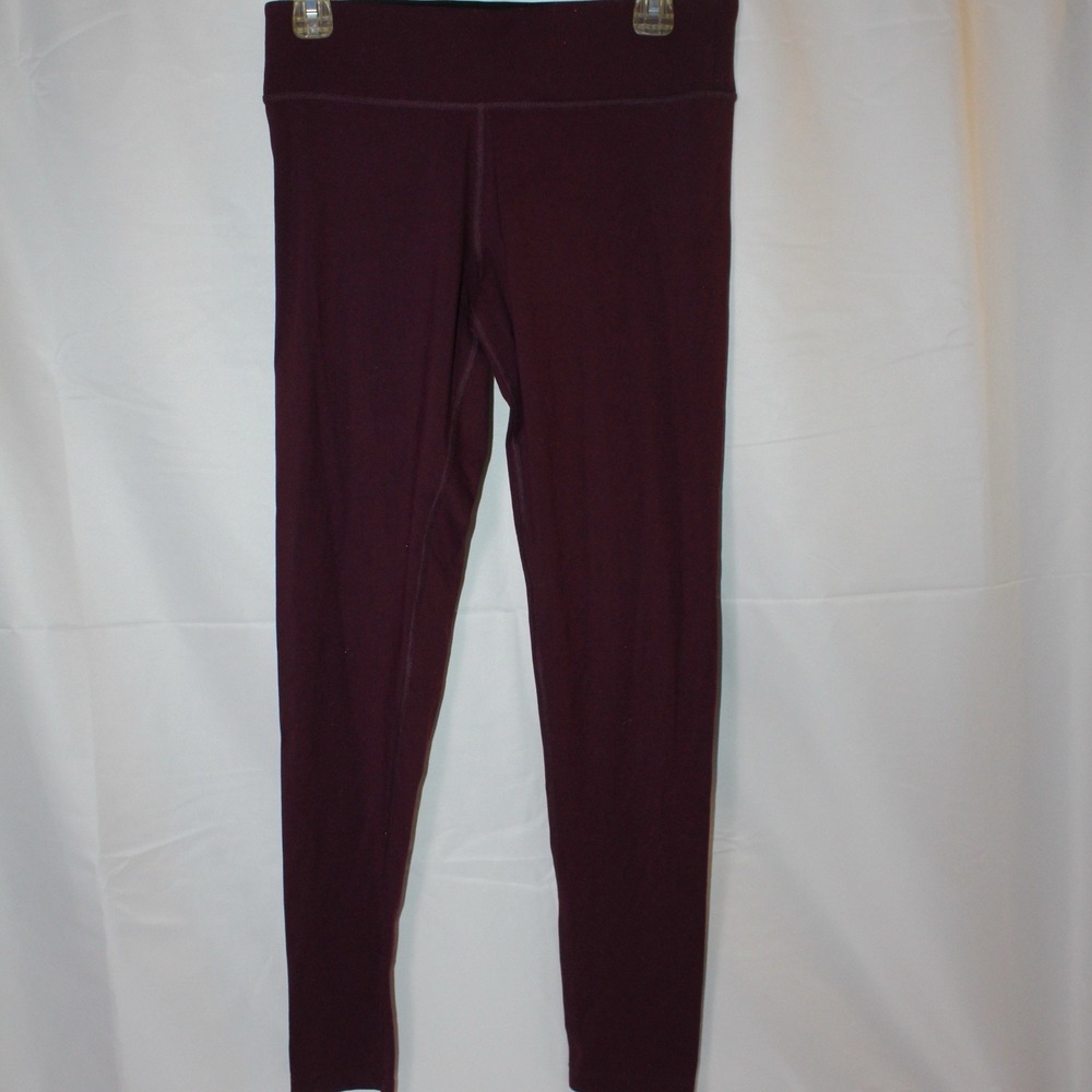Victoria Secret PINK Ultimate Women Medium‎ Burgundy Yoga Activewear Leggings